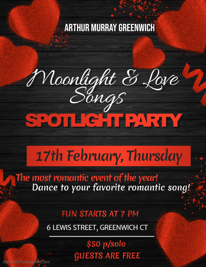 Dance Studio Greenwich Valentine's Splotlight Party