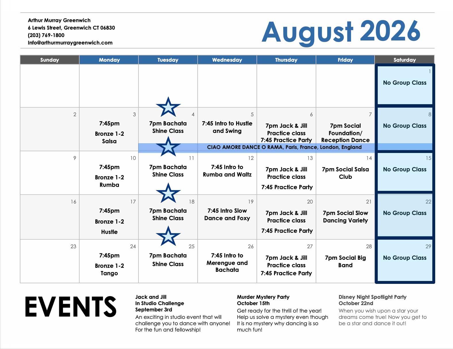 August 2026 Calendar